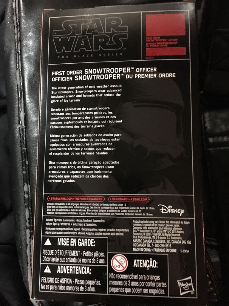 First Order Snowtrooper Officer Episode VII TFA - Hasbro (Star Wars The Black Series 6”) action figure collectible [Barcode 630509374526] - Main Image 2