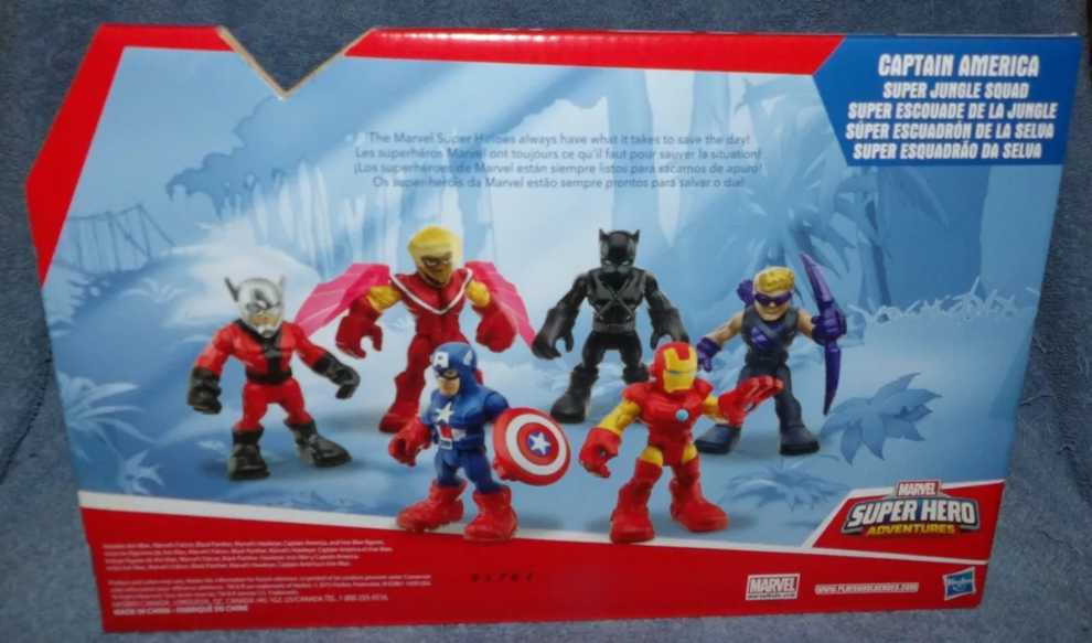 Playskool Heroes: Captain America Super Jungle Squad - Hasbro (Marvel Super Hero Adventures) action figure collectible [Barcode 630509384877] - Main Image 3