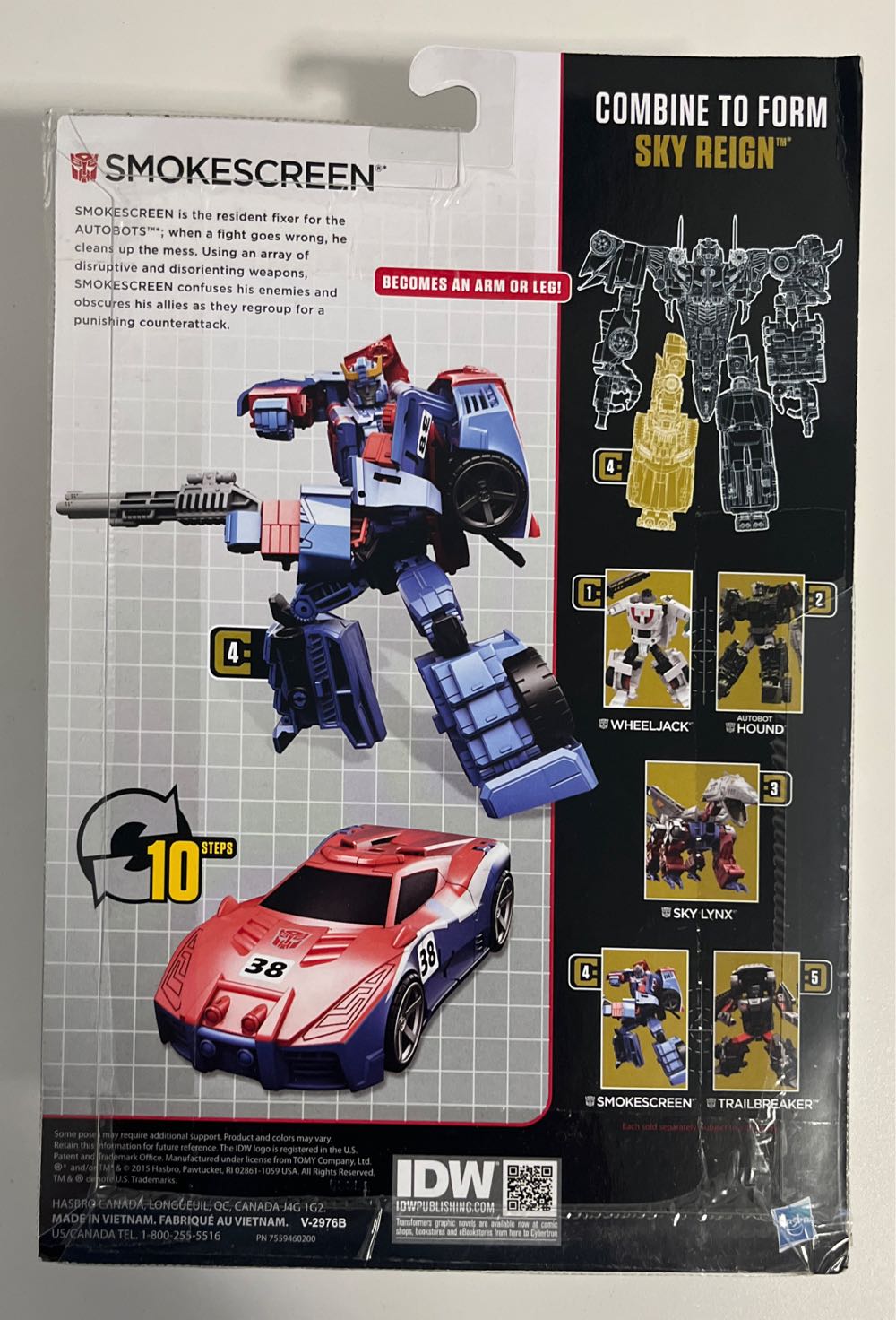 Smokescreen - Hasbro (Transformers: Combiner Wars) action figure collectible [Barcode 630509386819] - Main Image 3
