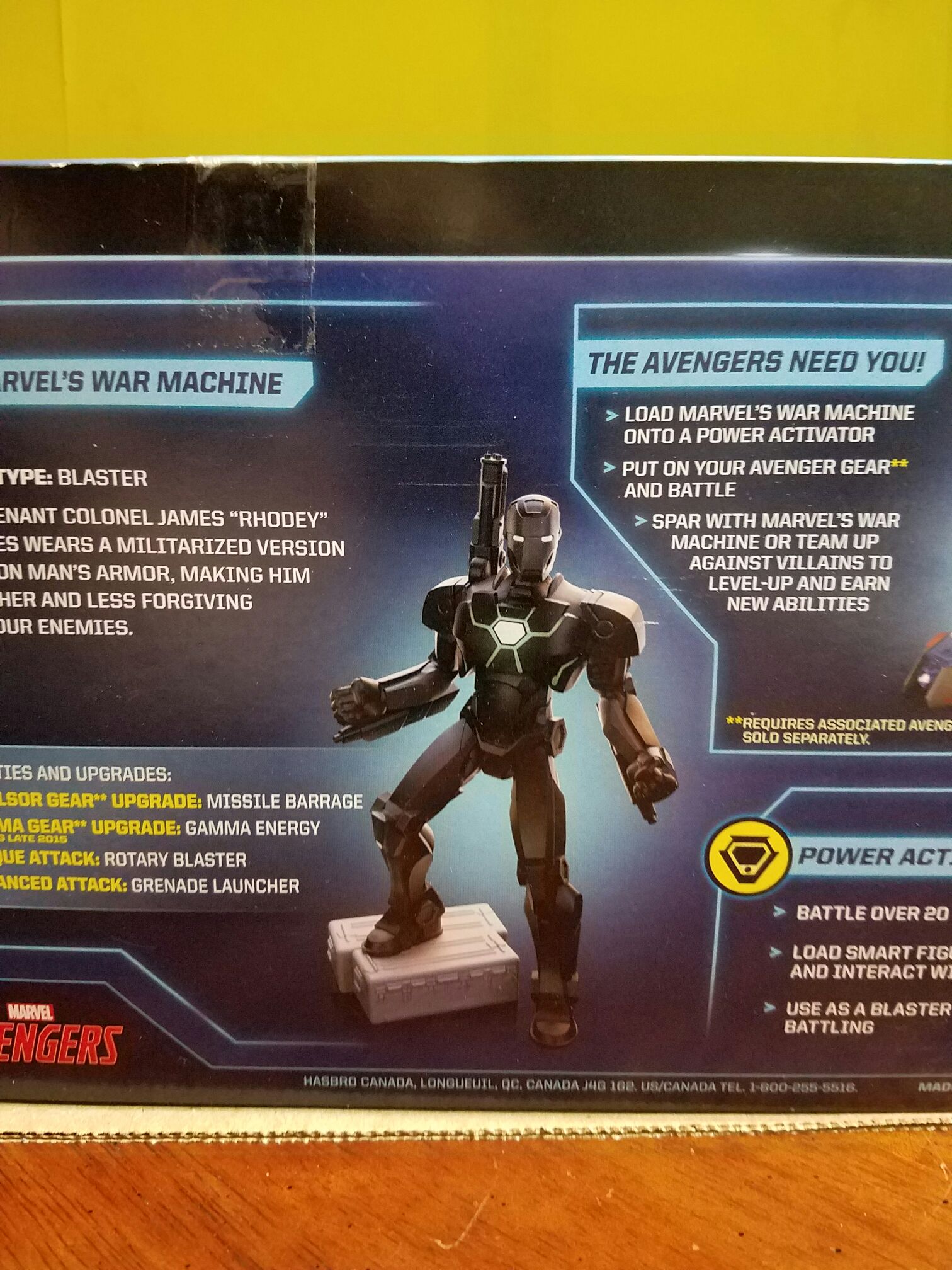 *War Machine Playmation - Disney Hasbro action figure collectible [Barcode 630509388103] - Main Image 2