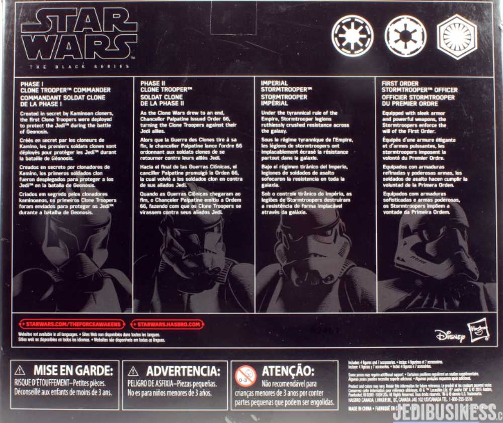 evolution of the stormtrooper four pack - Hasbro (The Clone Wars) action figure collectible [Barcode 630509389933] - Main Image 4