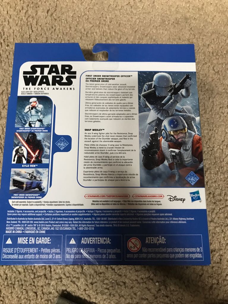 First Order Stormtrooper Officer vs Snap Wexley - Hasbro (The Force Awakens) action figure collectible [Barcode 630509390229] - Main Image 2