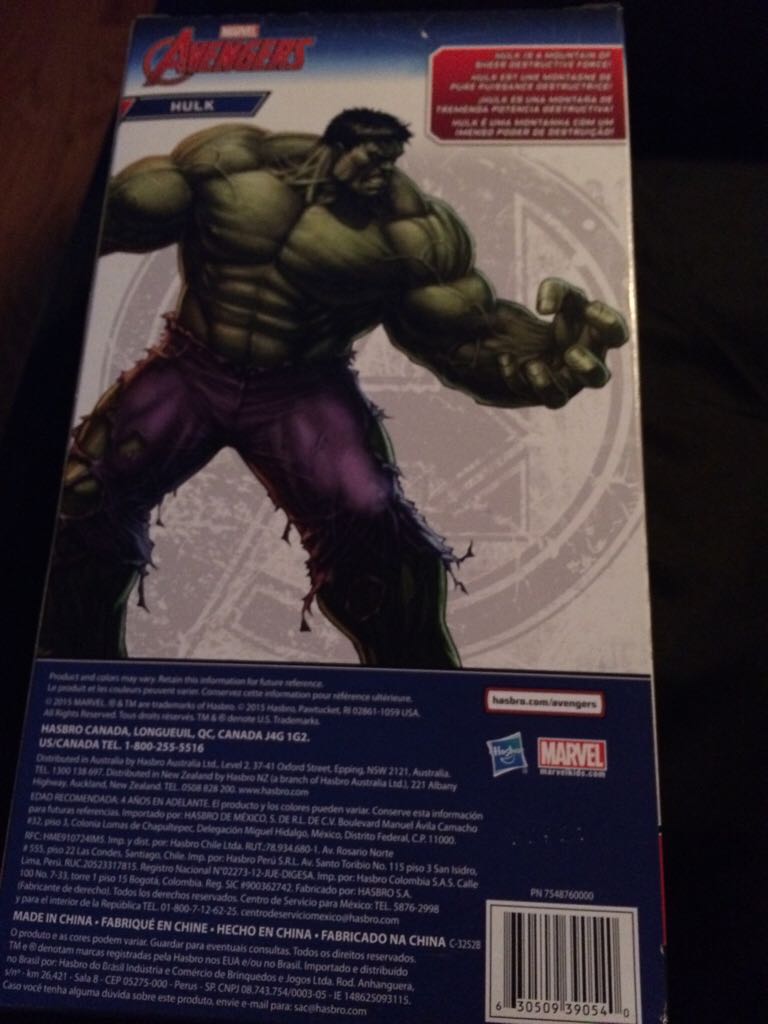 Avengers Hasbro Hulk - Hasbro (Avengers Titan Heroes) action figure collectible [Barcode 630509390540] - Main Image 2
