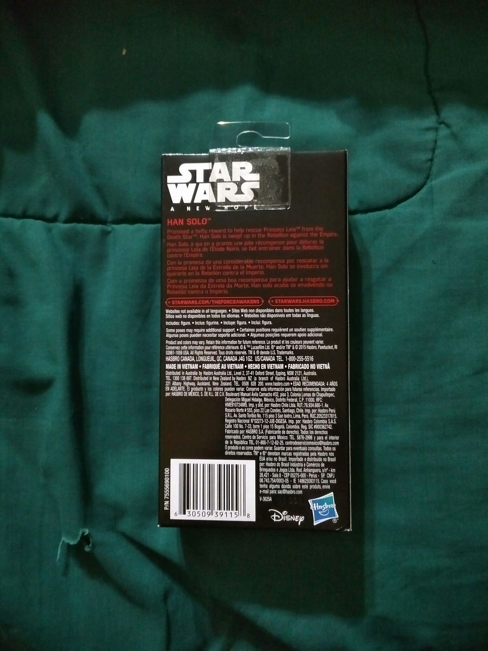 Star Wars 6” - Hans Solo (2016) - Hasbro (Star Wars) action figure collectible [Barcode 630509391158] - Main Image 2
