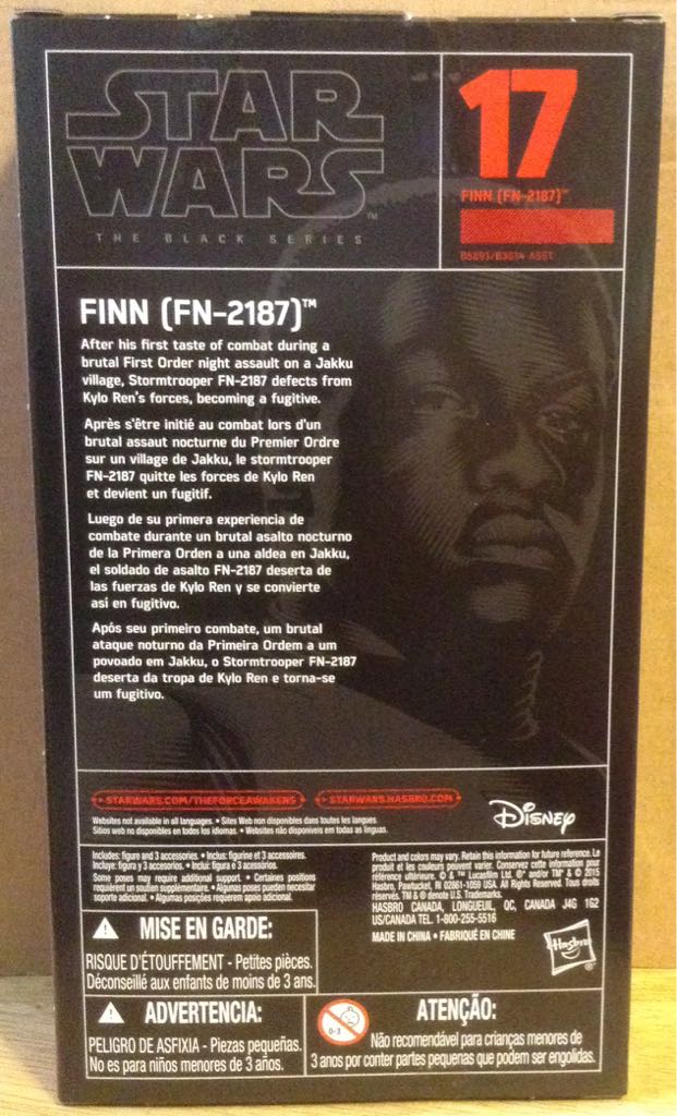 Finn (FN-2187)•#17•Star Wars Black Series - Hasbro (Star Wars - Black Series) action figure collectible [Barcode 630509394449] - Main Image 2