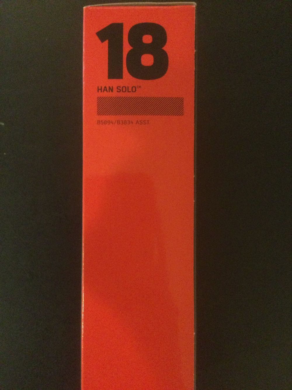 Han Solo (Force Awakens) - Hasbro (Star Wars Black 6”) (Starwars Black 6 inch) action figure collectible [Barcode 630509394456] - Main Image 3