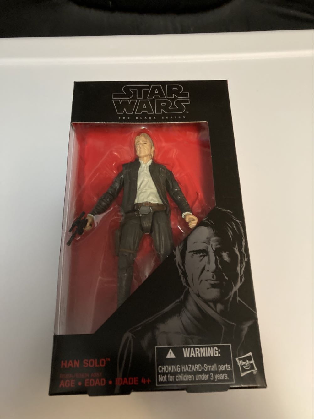 Han Solo (Force Awakens) - Hasbro (Star Wars Black 6”) (Starwars Black 6 inch) action figure collectible [Barcode 630509394456] - Main Image 4