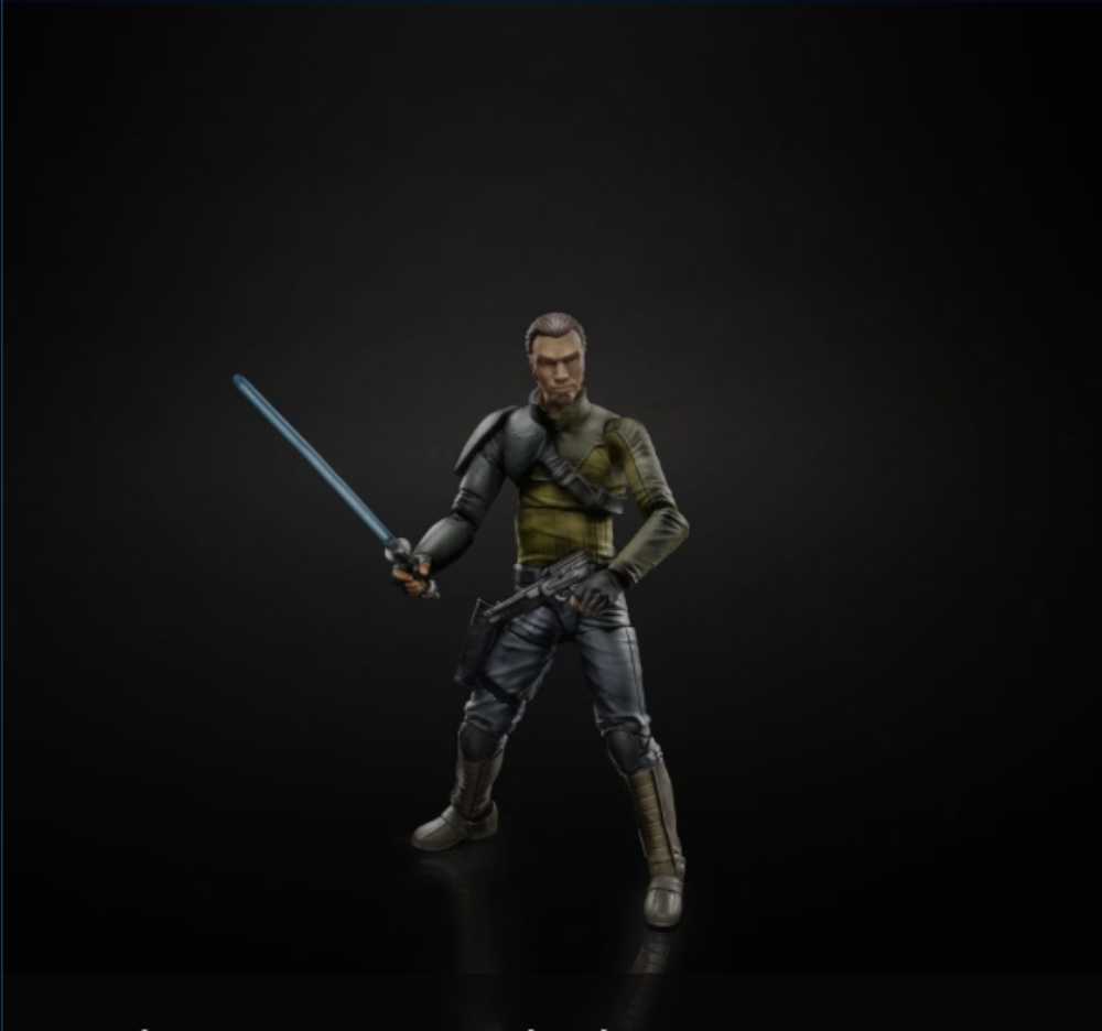 Kanan Jarrus - Hasbro (Star Wars Black 6”) (Starwars Black 6 inch) action figure collectible [Barcode 630509394548] - Main Image 3