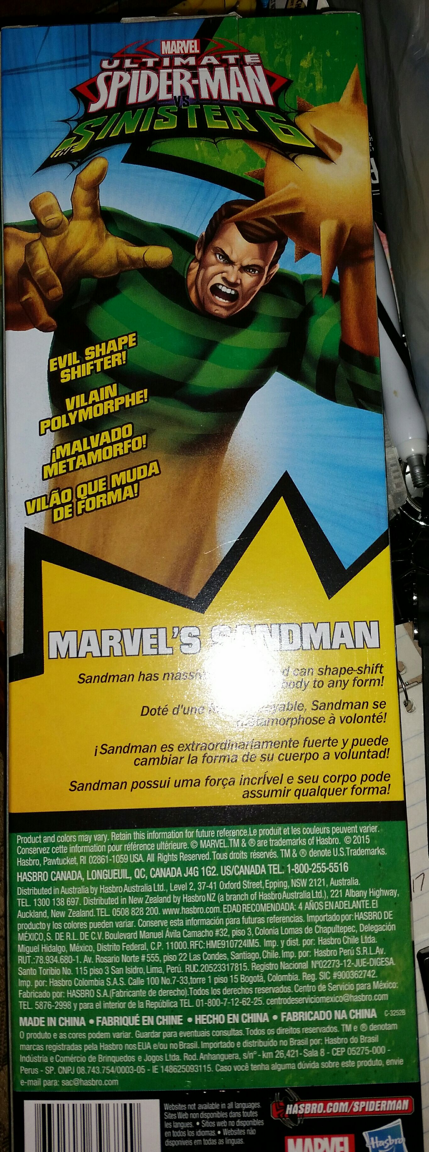 Sandman - Hasbro (Marvel Ultimate Spider-Man Sinister 6) action figure collectible [Barcode 630509396849] - Main Image 2