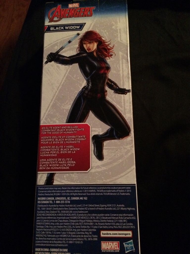 Black Widow( Light Red Hair) - Hasbro (Avengers Titan Heroes) action figure collectible [Barcode 630509397563] - Main Image 2