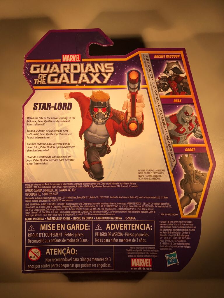 Guardians Of The Galaxy - Star-Lord - Hasbro (Guardians Of The Galaxy) action figure collectible [Barcode 630509397914] - Main Image 2