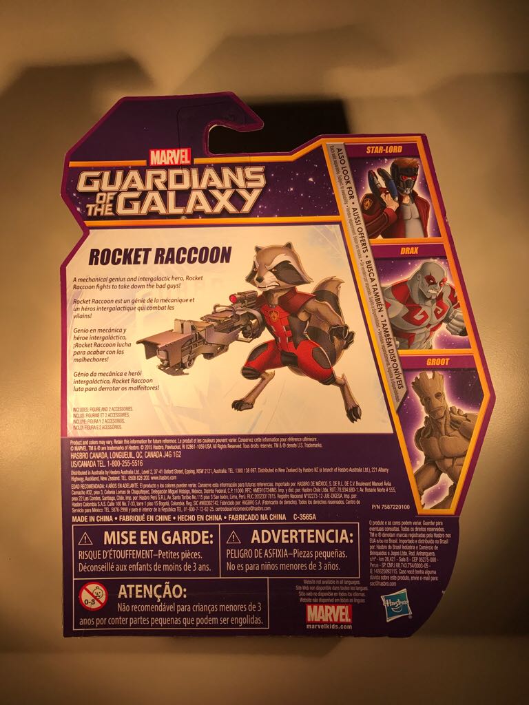 Guardians Of The Galaxy - Rocket Raccoon - Hasbro (Guardians Of The Galaxy) action figure collectible [Barcode 630509397921] - Main Image 2