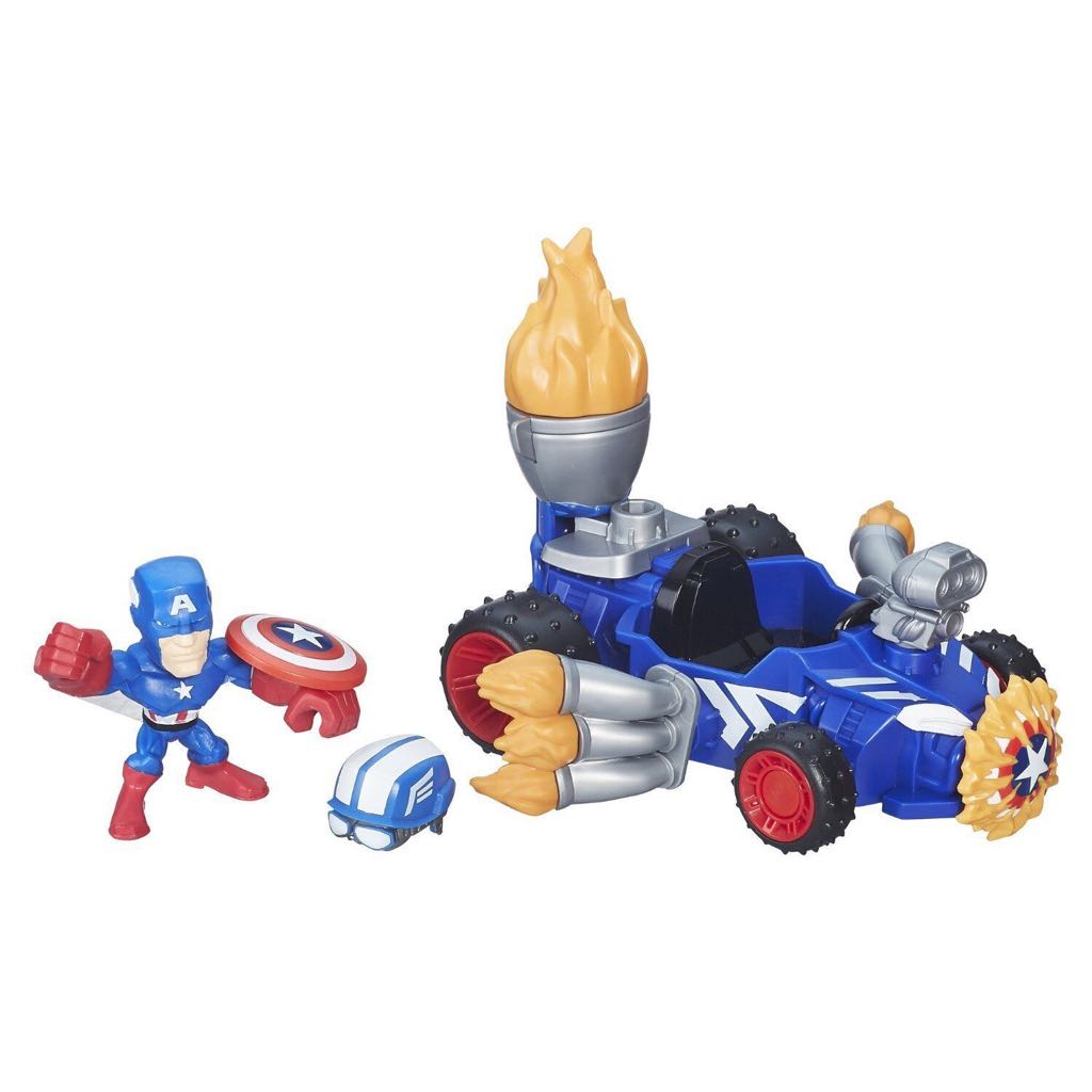 Captain America Racer - Hasbro (Marvel Super Hero Mashers Micro) action figure collectible [Barcode 630509398249] - Main Image 2