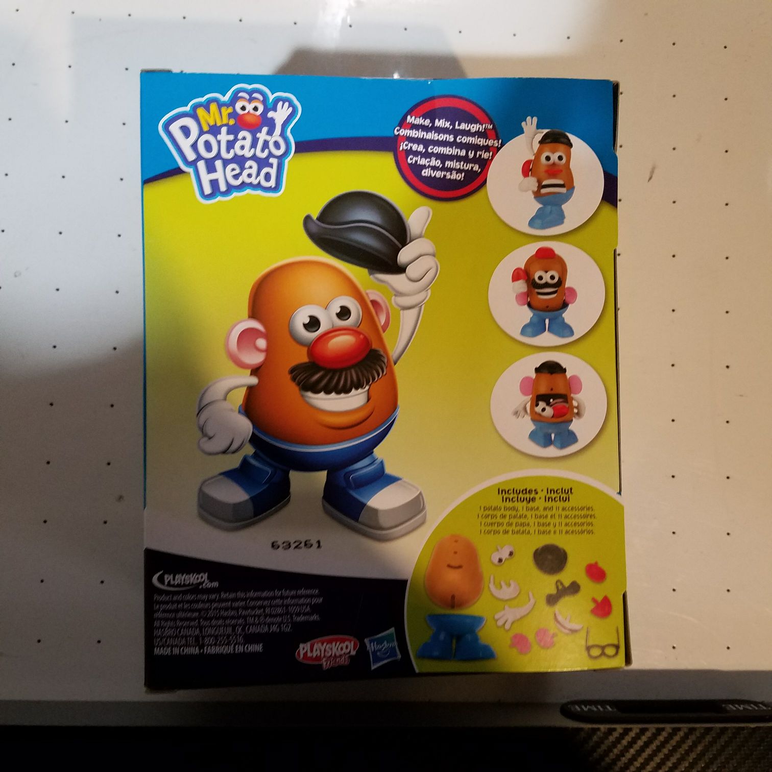 Mr Potato Head 2015 version - Playskool/Hasbro action figure collectible [Barcode 630509401529] - Main Image 2