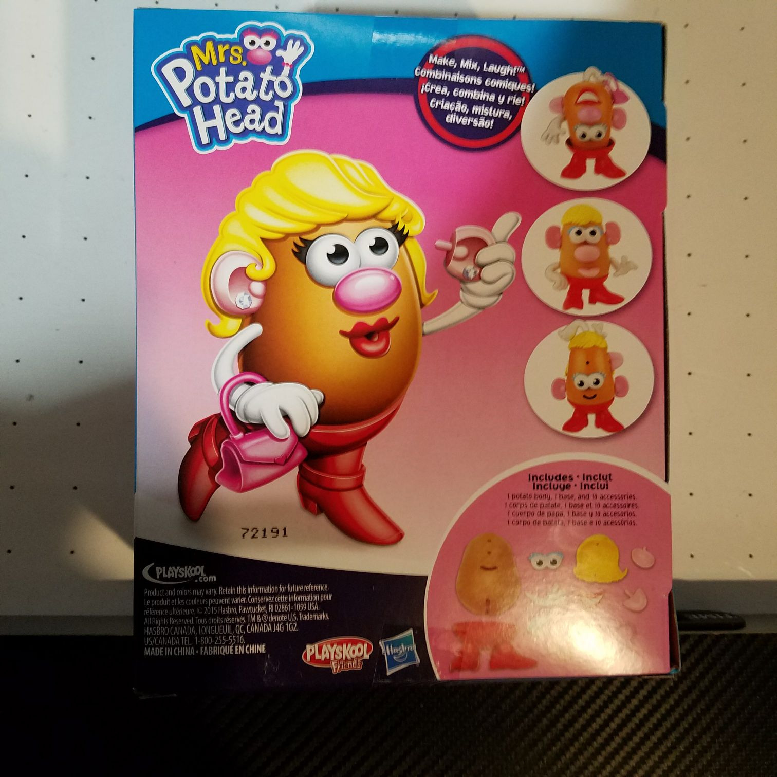Mrs Potato Head 2015 version - Playskool/Hasbro action figure collectible [Barcode 630509401536] - Main Image 2