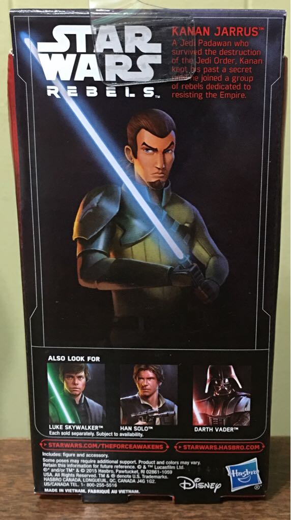 Star Wars 6” - Kanan Jarrus - Hasbro (Star Wars Rebels) action figure collectible [Barcode 630509404131] - Main Image 2