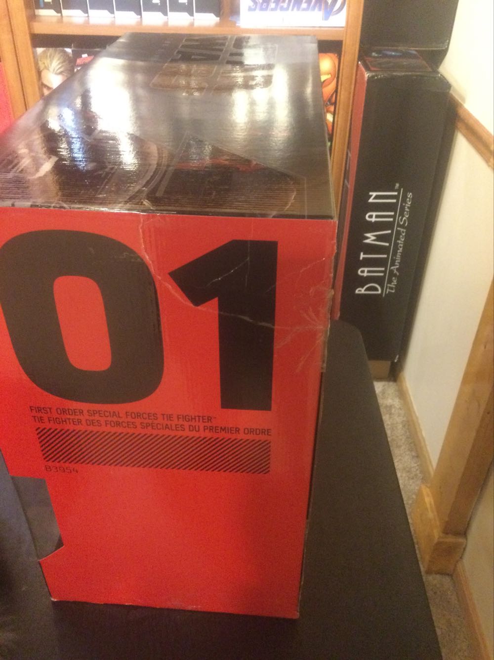 SW BS V1 First Order Special Forces TIE Fighter - Hasbro (Star Wars Black Series 6”) action figure collectible [Barcode 630509412884] - Main Image 3