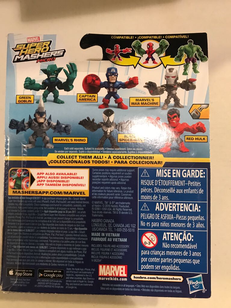 Super Hero Mashers Micro - Captain America  action figure collectible [Barcode 630509413287] - Main Image 2