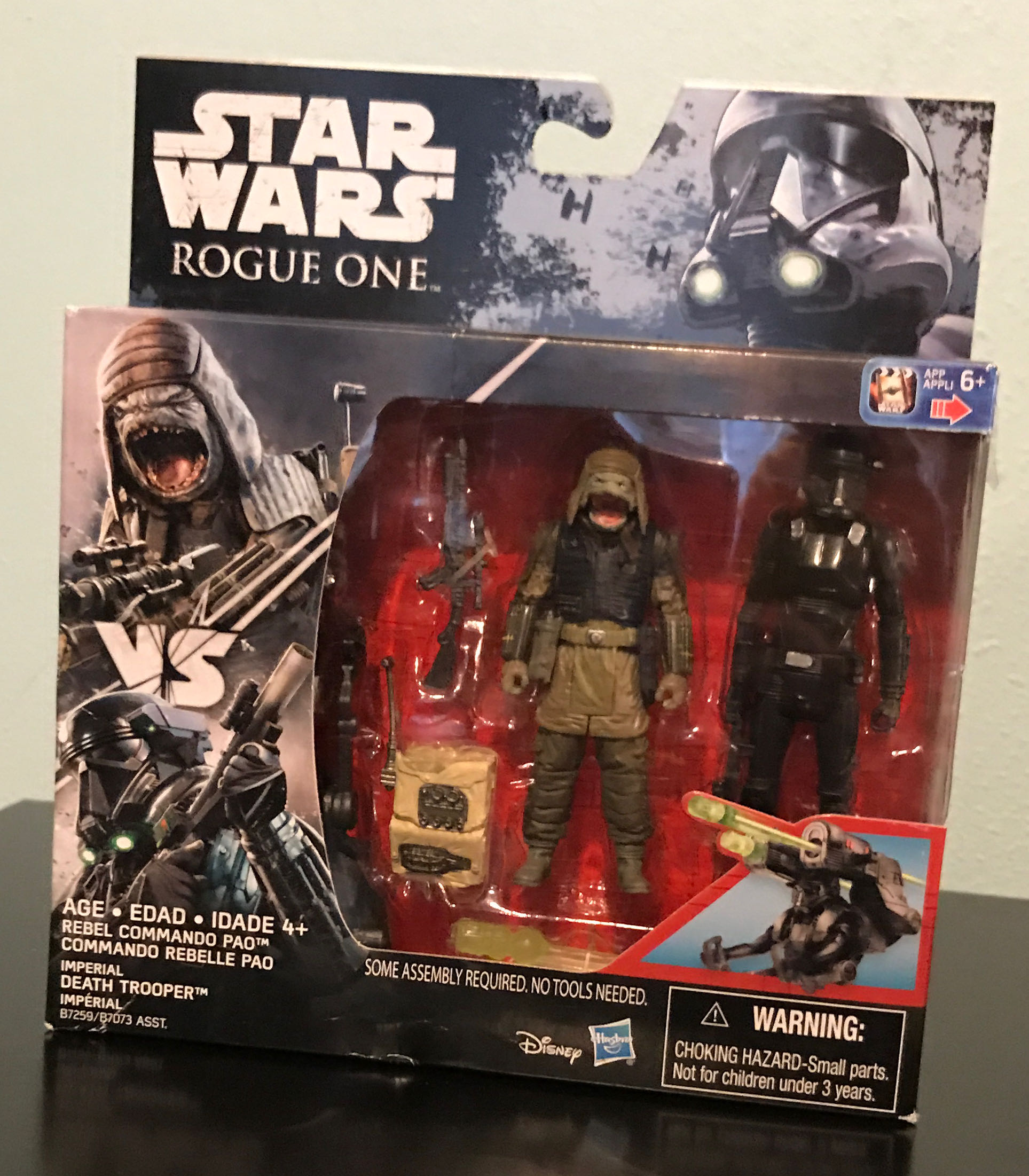 Rebel Commando Pao & Imperial Death Trooper - Hasbro (Star Wars: Rogue One) action figure collectible [Barcode 630509420063] - Main Image 3