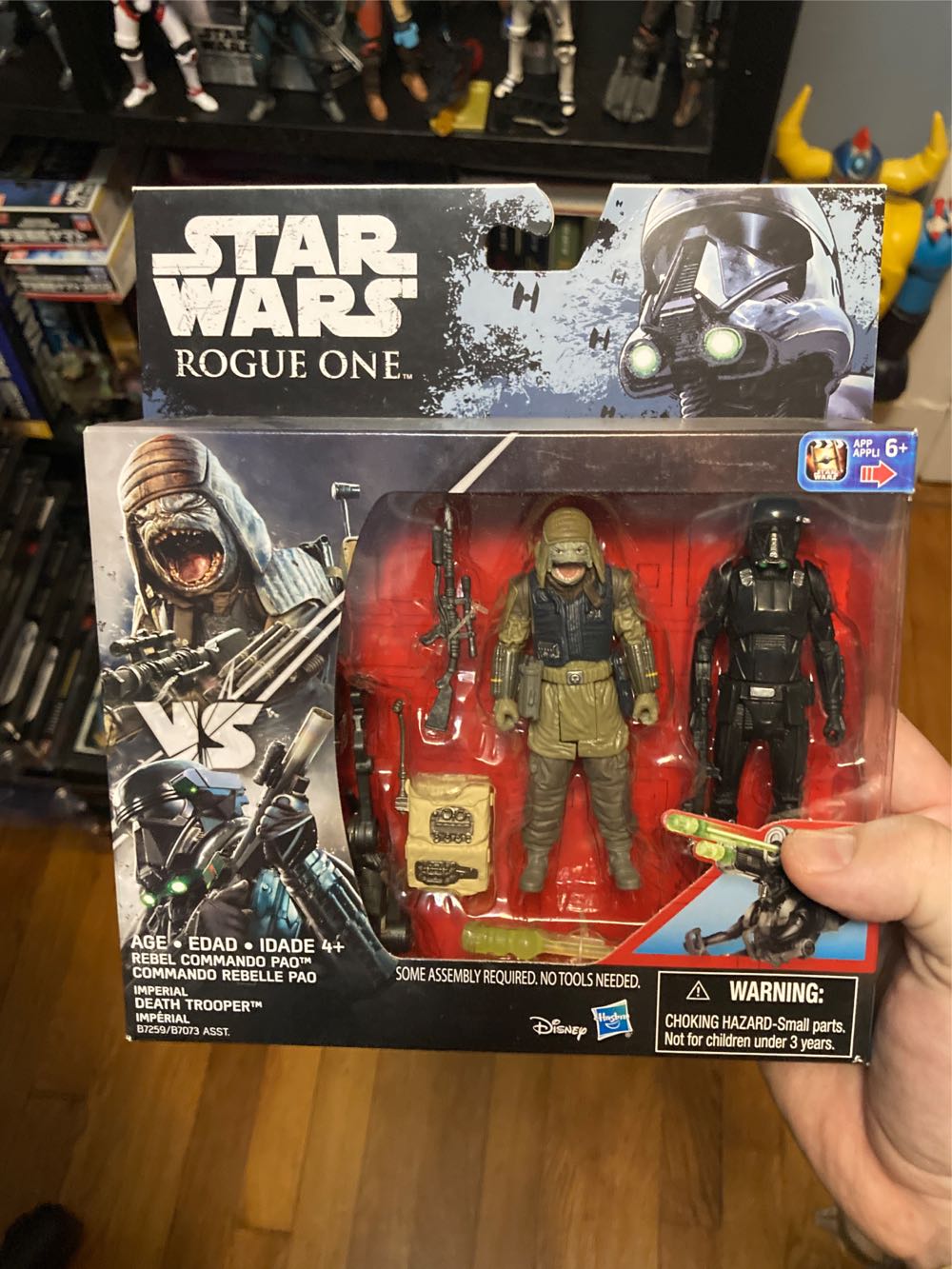 Rebel Commando Pao & Imperial Death Trooper - Hasbro (Star Wars: Rogue One) action figure collectible [Barcode 630509420063] - Main Image 4