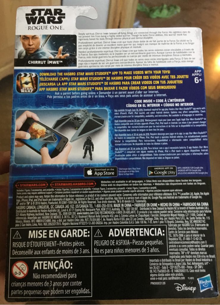 Chirrut Imwe - Hasbro (Star Wars: Rogue One) action figure collectible [Barcode 630509420421] - Main Image 2