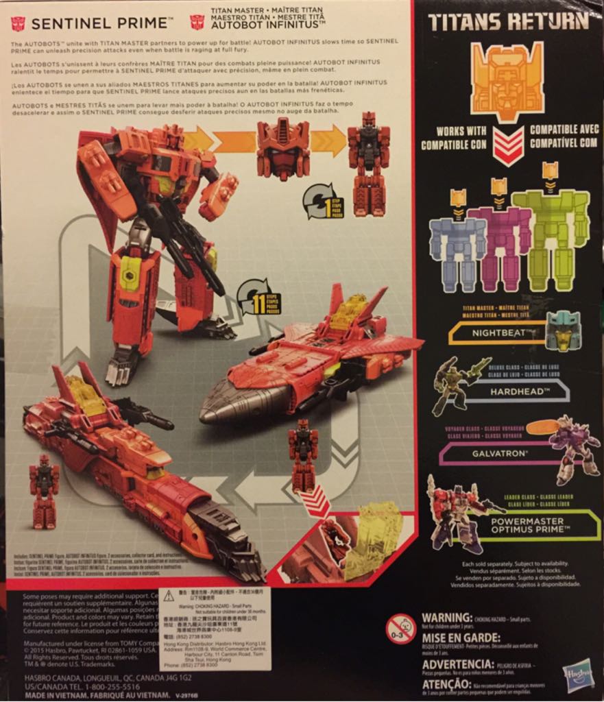 Titans Return Sentinel Prime & Infinitus - Hasbro (Transformers) action figure collectible [Barcode 630509424337] - Main Image 2