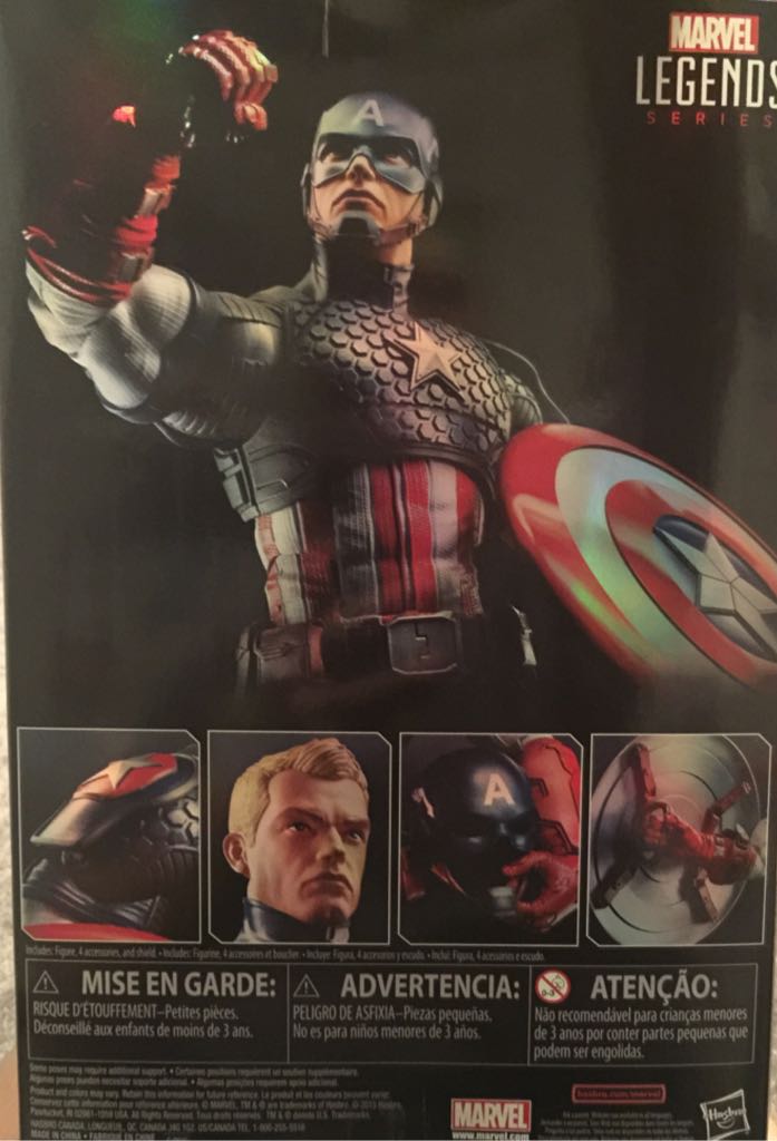 Captain America - Hasbro (Marvel Legends 12 Inch Series) action figure collectible [Barcode 630509428205] - Main Image 2