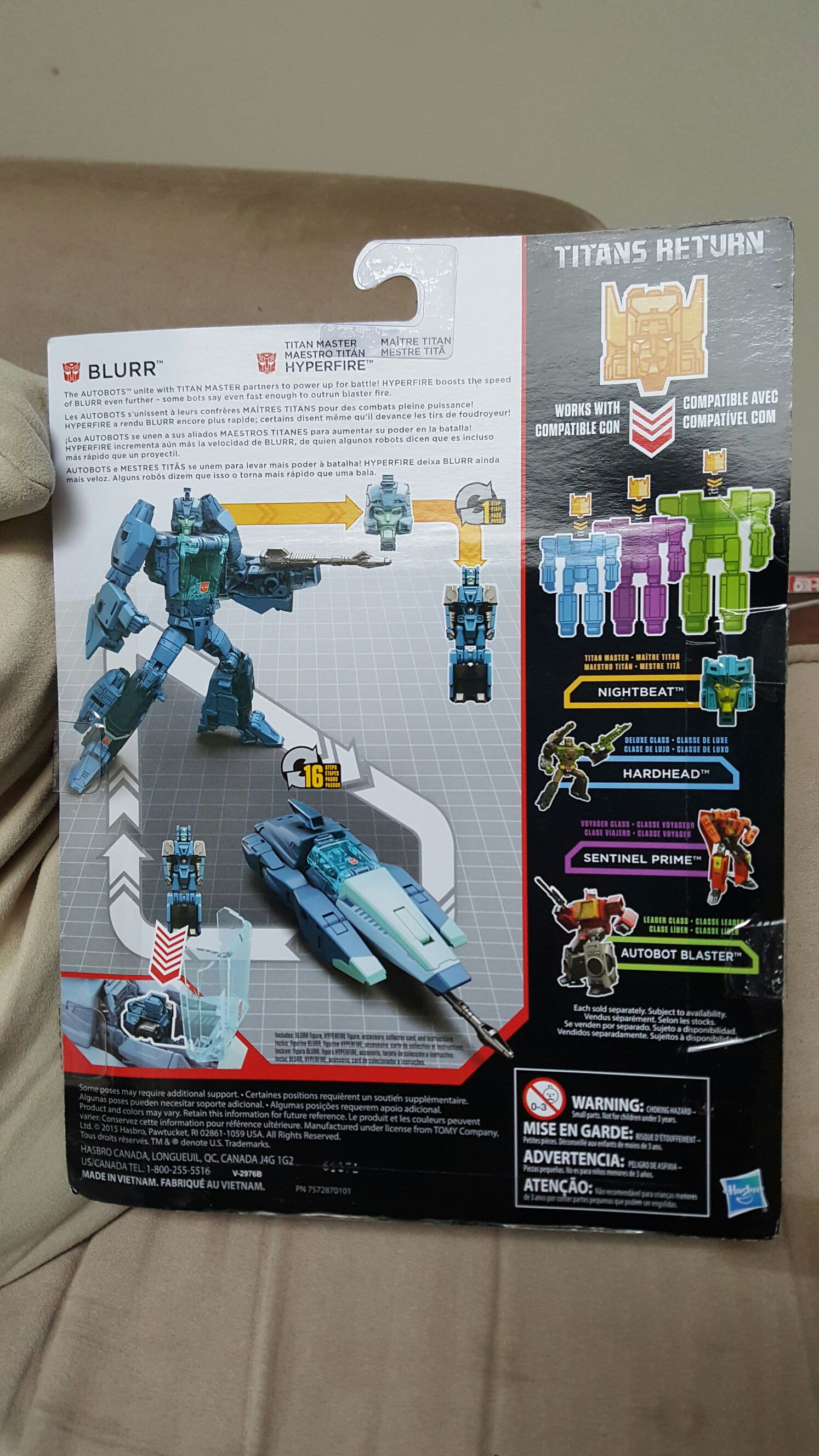 Autobot Blurr & Hyperfire ✅ - Hasbro (Transformers: PW Trilogy Titans Return) action figure collectible [Barcode 630509431335] - Main Image 2