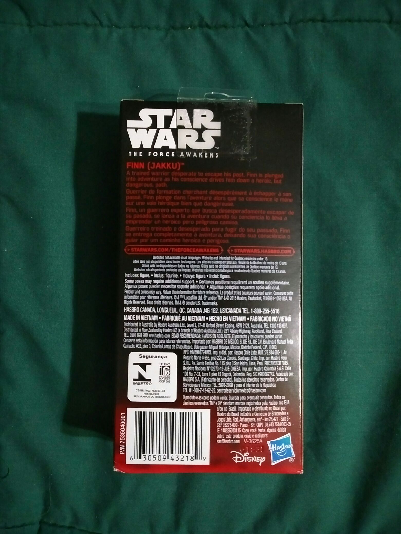 Star Wars 6” - Finn (Jakku) - Hasbro (Star Wars 6 inch Value Series) action figure collectible [Barcode 630509432189] - Main Image 2