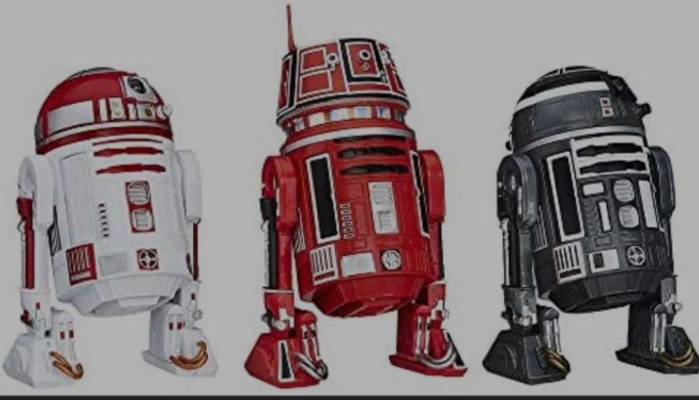 SW BS Red Squadron Astromech 3-Pack Droids - Hasbro (Star Wars: The Black Series (6”)) action figure collectible [Barcode 630509432998] - Main Image 3