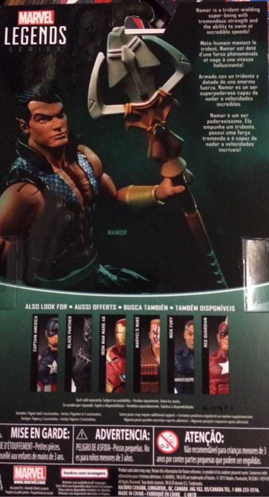 Namor - Hasbro (Marvel Legends) action figure collectible [Barcode 630509437108] - Main Image 2