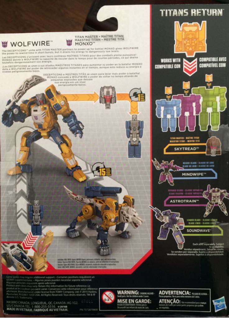 WOLFWIRE And Monxo - Hasbro (Titans Return) action figure collectible [Barcode 630509450626] - Main Image 2