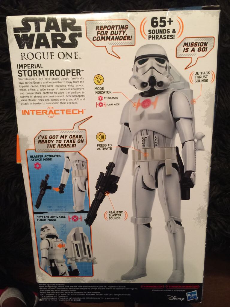Imperial Stormtrooper - Disney Hasbro (Electronic Duel) action figure collectible [Barcode 630509465576] - Main Image 2