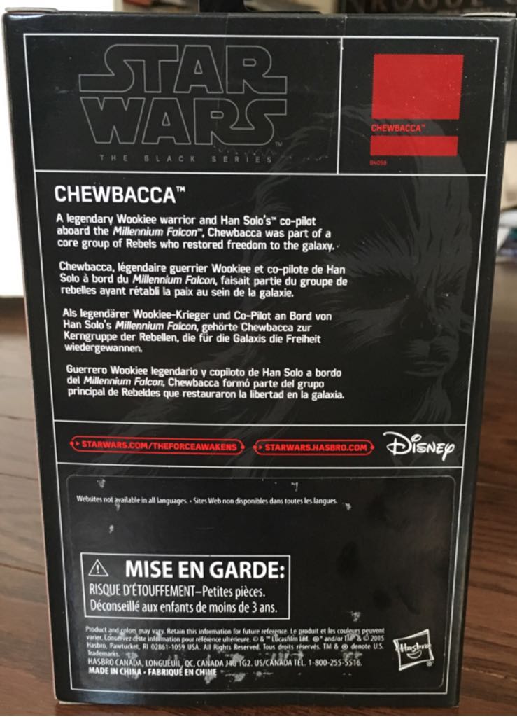 Star Wars The Black Series: Chewbacca - Disney / Hasbro action figure collectible [Barcode 630509467198] - Main Image 2