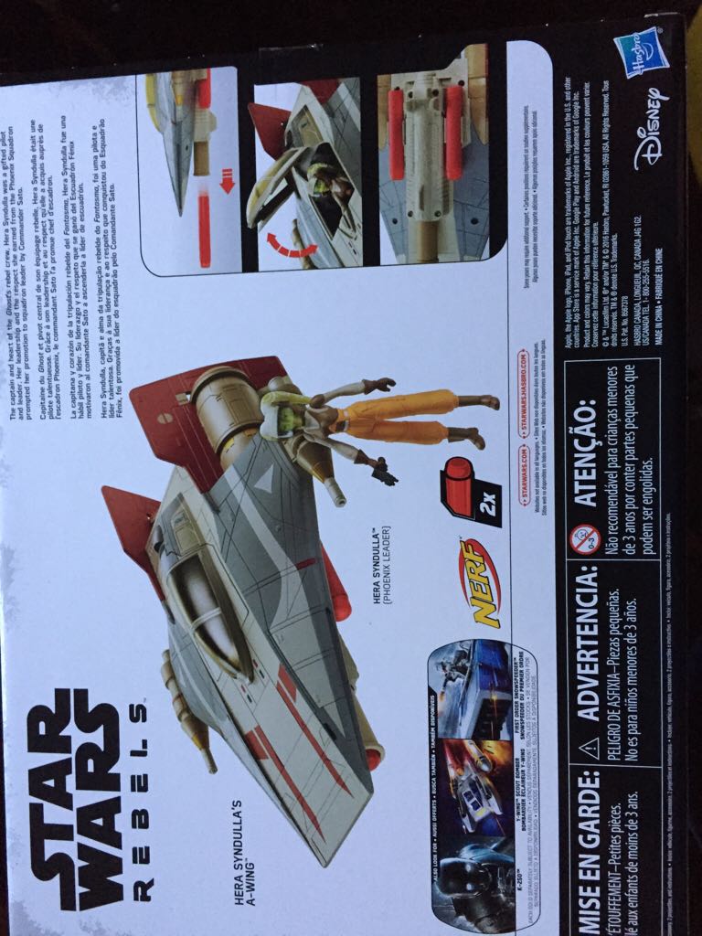 A-wing w/ Hera Syndula’s - Star Wars (Rebels) - Hasbro (Star Wars) action figure collectible [Barcode 630509467761] - Main Image 2