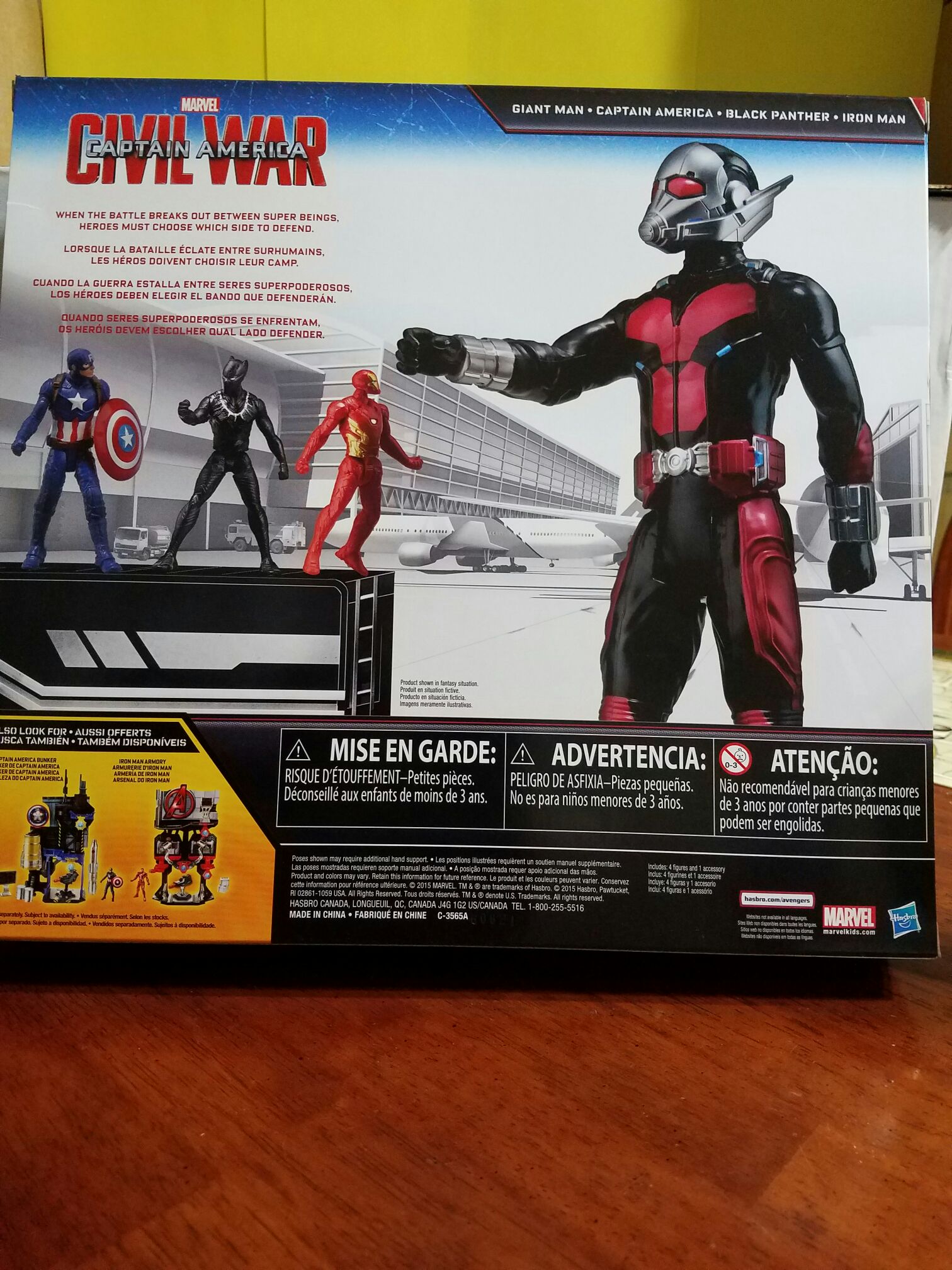 Giant Man. Captain America Black Panther. Iron Man - Hasbro action figure collectible [Barcode 630509468102] - Main Image 2