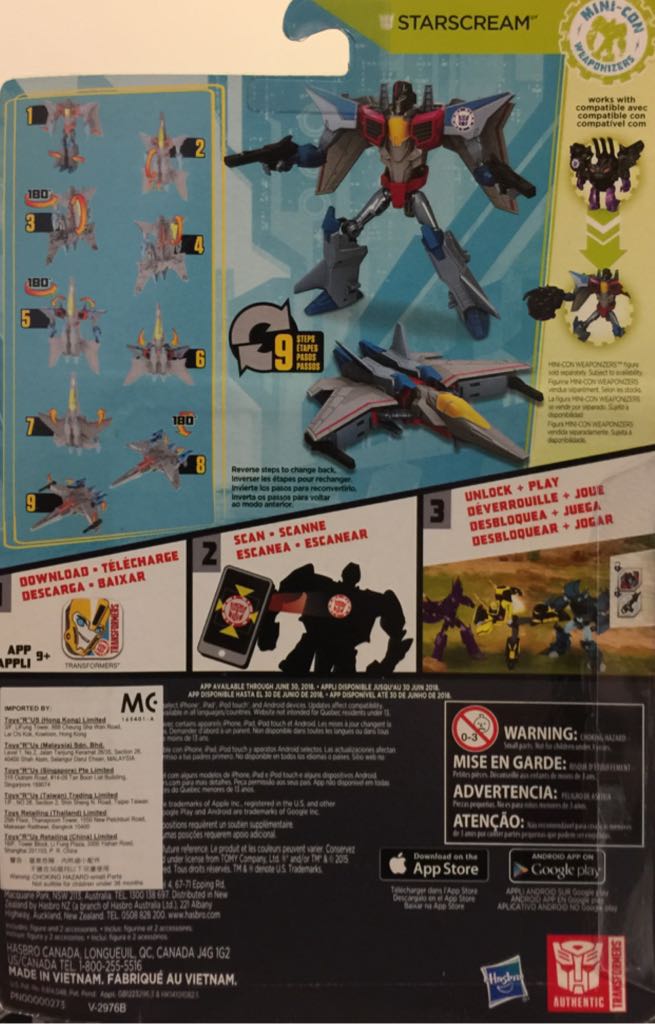 Transformers Robots In Disguise: Starscream - Hasbro (Deluxe Class) action figure collectible [Barcode 630509471973] - Main Image 2