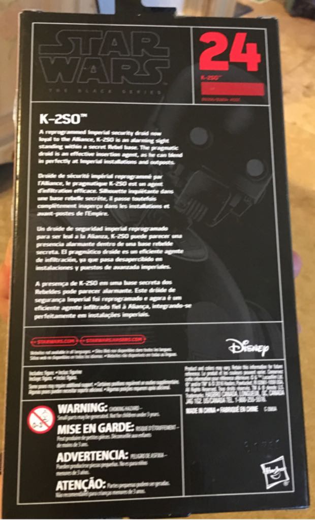 Black Series. Red Box. #24. K-2SO - Hasbro (Black Series) (Star Wars - The Black Series) action figure collectible [Barcode 630509477173] - Main Image 2