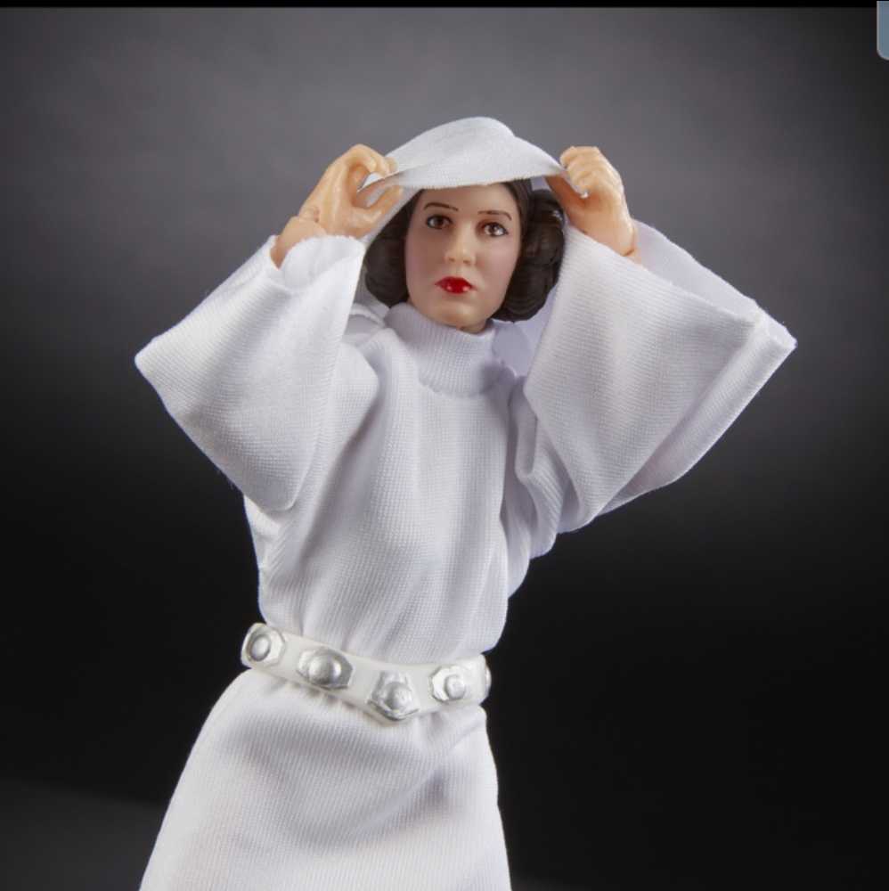 Princess Leia (New Hope) - Hasbro (Star Wars Black 6”) (Starwars Black 6 inch) action figure collectible [Barcode 630509482658] - Main Image 4