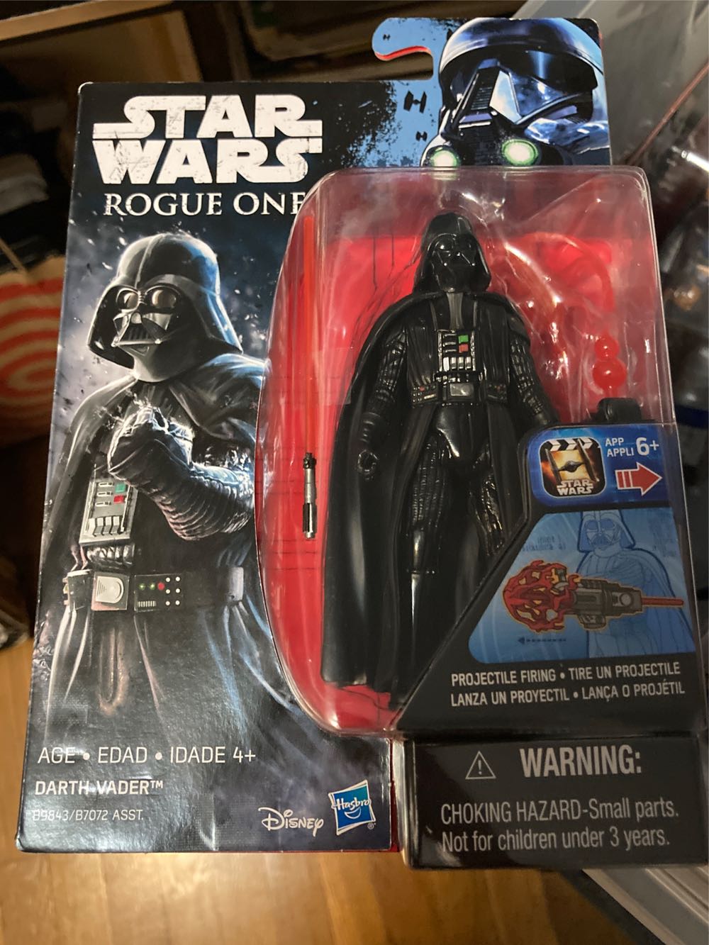Carded Signed. Rouge One. Darth Vader. Spencer Wilding - Disney / Hasbro (Star Wars) action figure collectible [Barcode 630509482757] - Main Image 3
