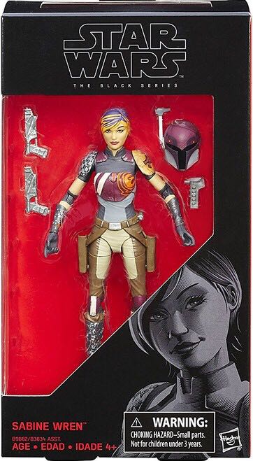 Sabine Wren - Hasbro (Star Wars Black 6”) (Starwars Black 6 inch) action figure collectible [Barcode 630509483549] - Main Image 2