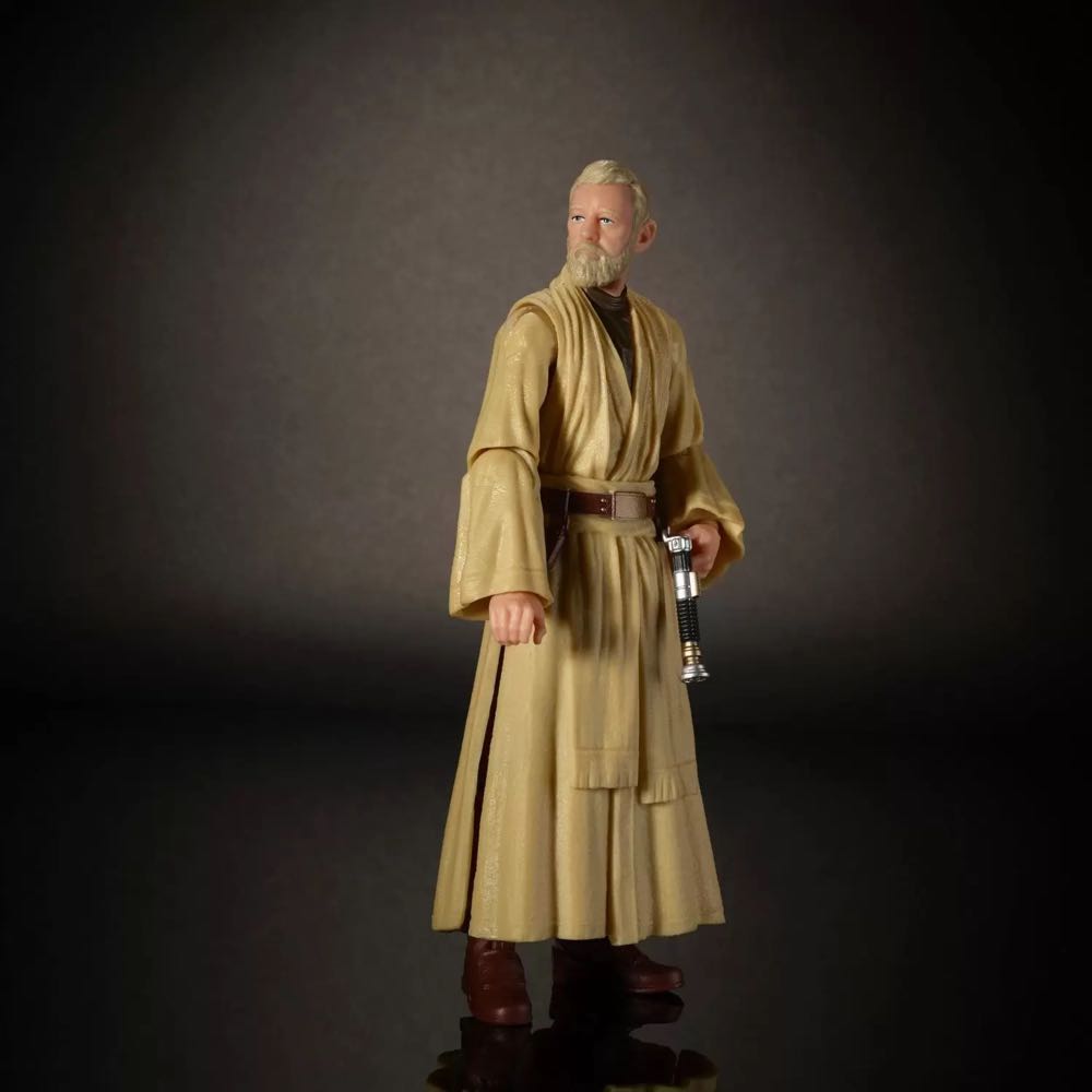 Obi Wan Kenobi (New Hope) - Hasbro (Star Wars Black 6”) (Starwars Black 6 inch) action figure collectible [Barcode 630509483556] - Main Image 3