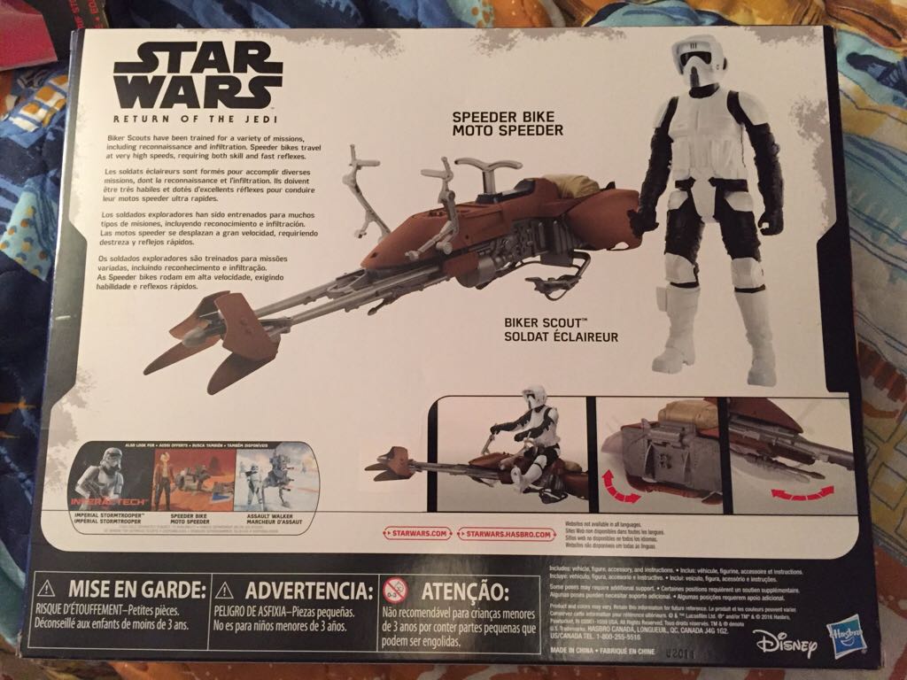 Speeder Bike With Scout Trooper 12” - Hasbro (2016 Rogue One) action figure collectible [Barcode 630509483877] - Main Image 2