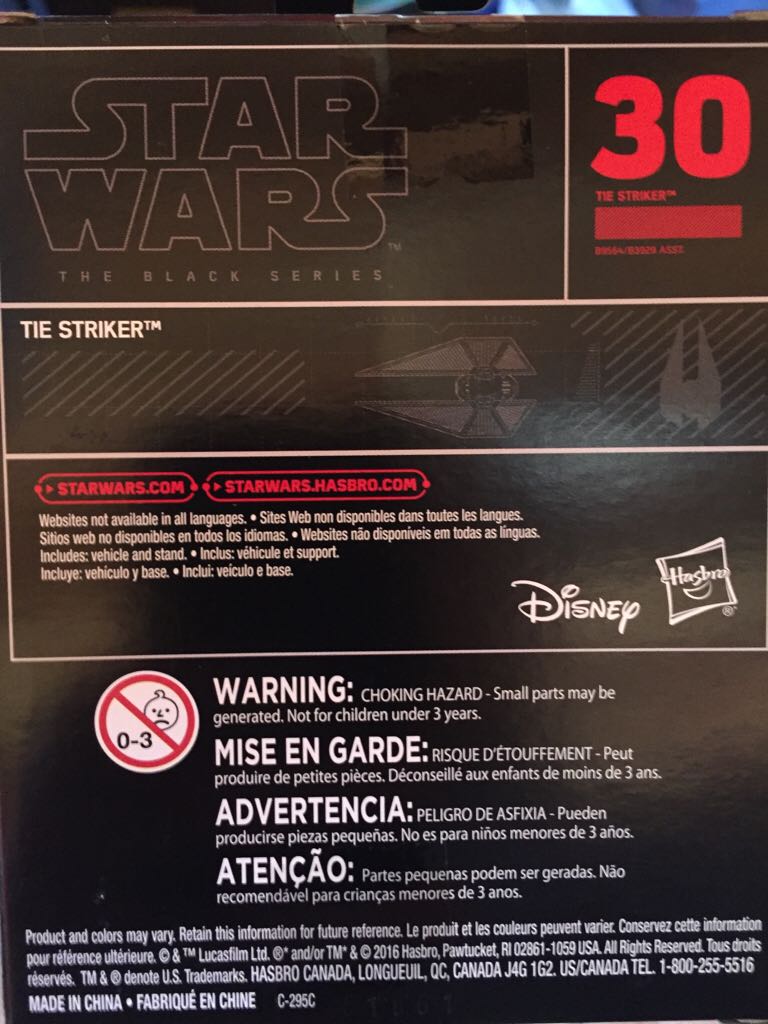 TIE Striker #30 - Hasbro (Star Wars Titanium Serie Vehicle) action figure collectible [Barcode 630509484423] - Main Image 2