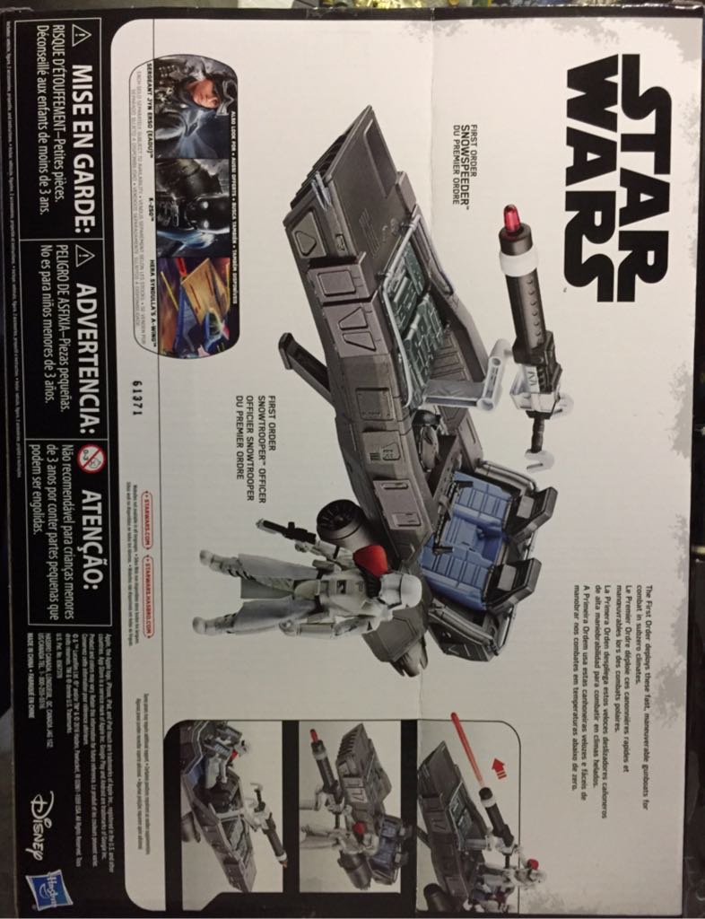 First Order Snowspeeder w/Snowtrooper Officer - Disney/Hasbro (Star Wars - Rogue One) action figure collectible [Barcode 630509486984] - Main Image 2