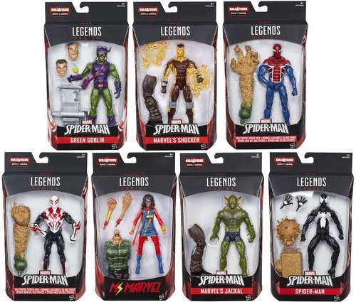 Marvel Legends Spider-Man (Black Suit) - Hasbro (Marvel Legends - Sandman Series) action figure collectible [Barcode 630509490523] - Main Image 2