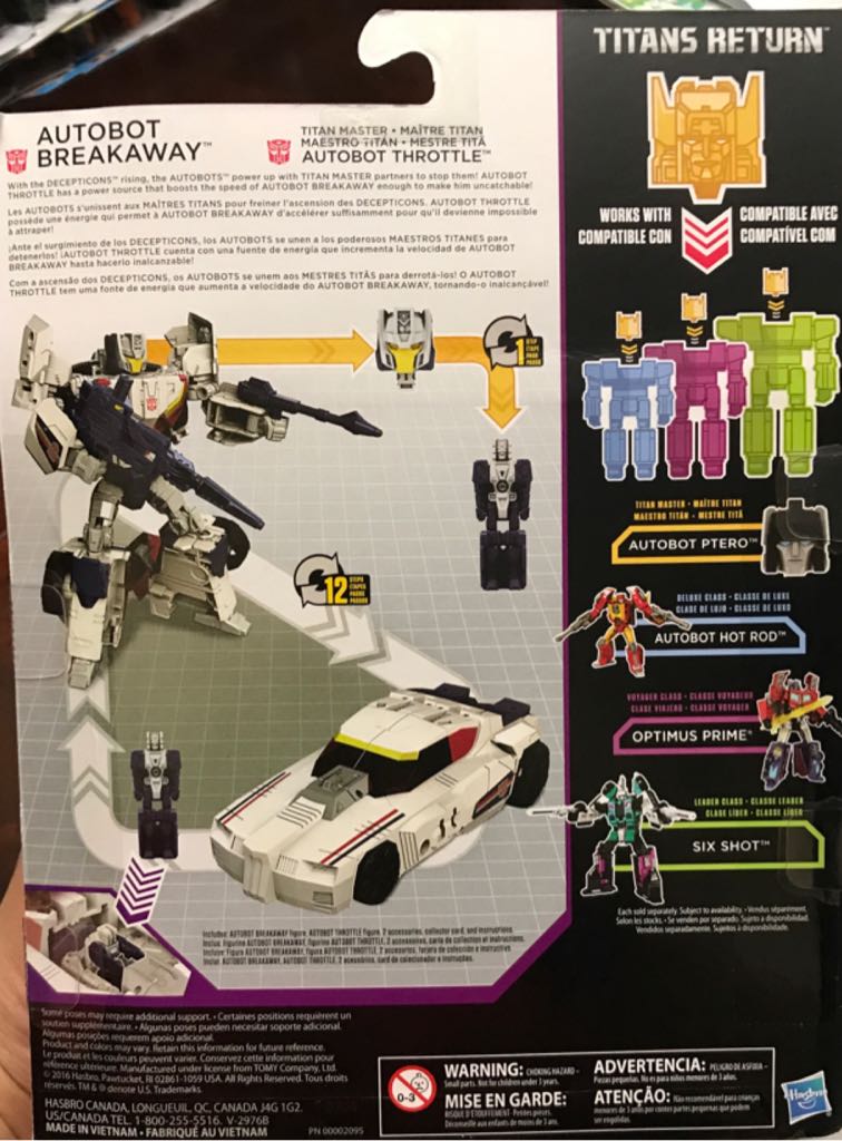 Transformers Titans Return Breakaway & Throttle - Hasbro (Transformers Titans Return) action figure collectible [Barcode 630509494286] - Main Image 2