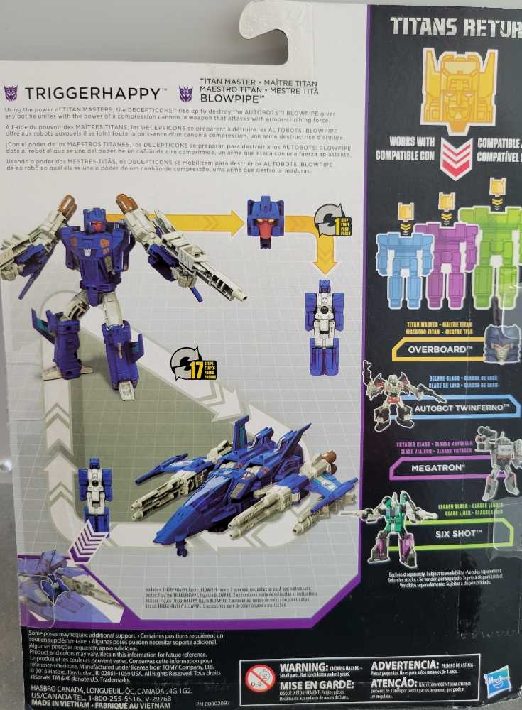 Transformers Titans Return Triggerhappy & Blowpipe - Hasbro (Transformers Generations (Titans Return)) action figure collectible [Barcode 630509494309] - Main Image 3