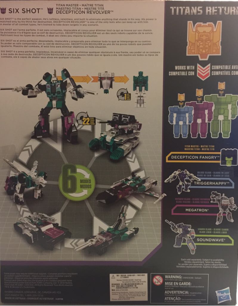 Titans Return Sixshot & Revolver - Hasbro (The Transformers) action figure collectible [Barcode 630509494415] - Main Image 2