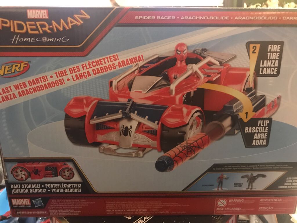 Spiderman Homecomjng - Nerf - Spider Racer  action figure collectible [Barcode 630509494422] - Main Image 2